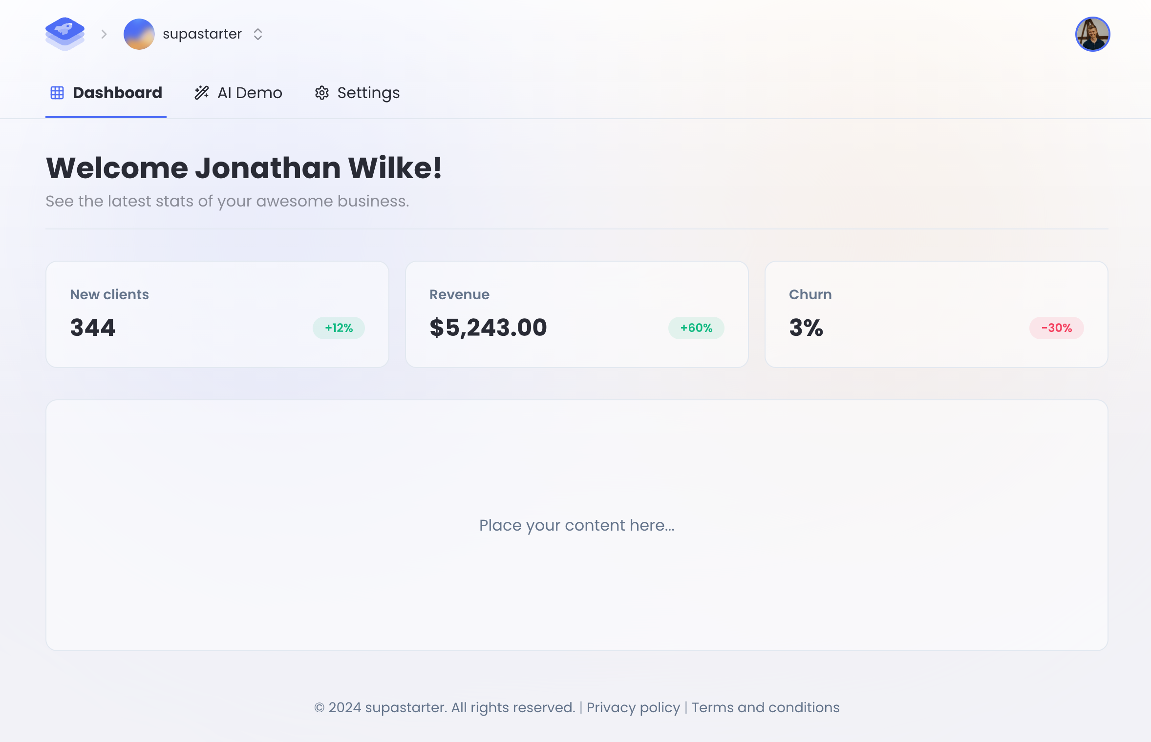 Glan Ads dashboard preview